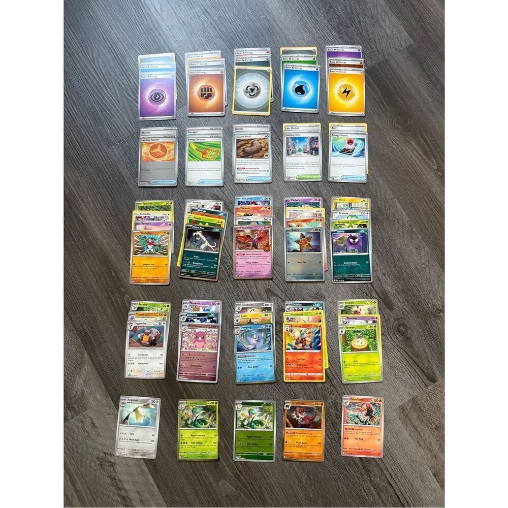 65 Pokémon Cards Assorted Stage 2 Stage 1 Basic Trainers